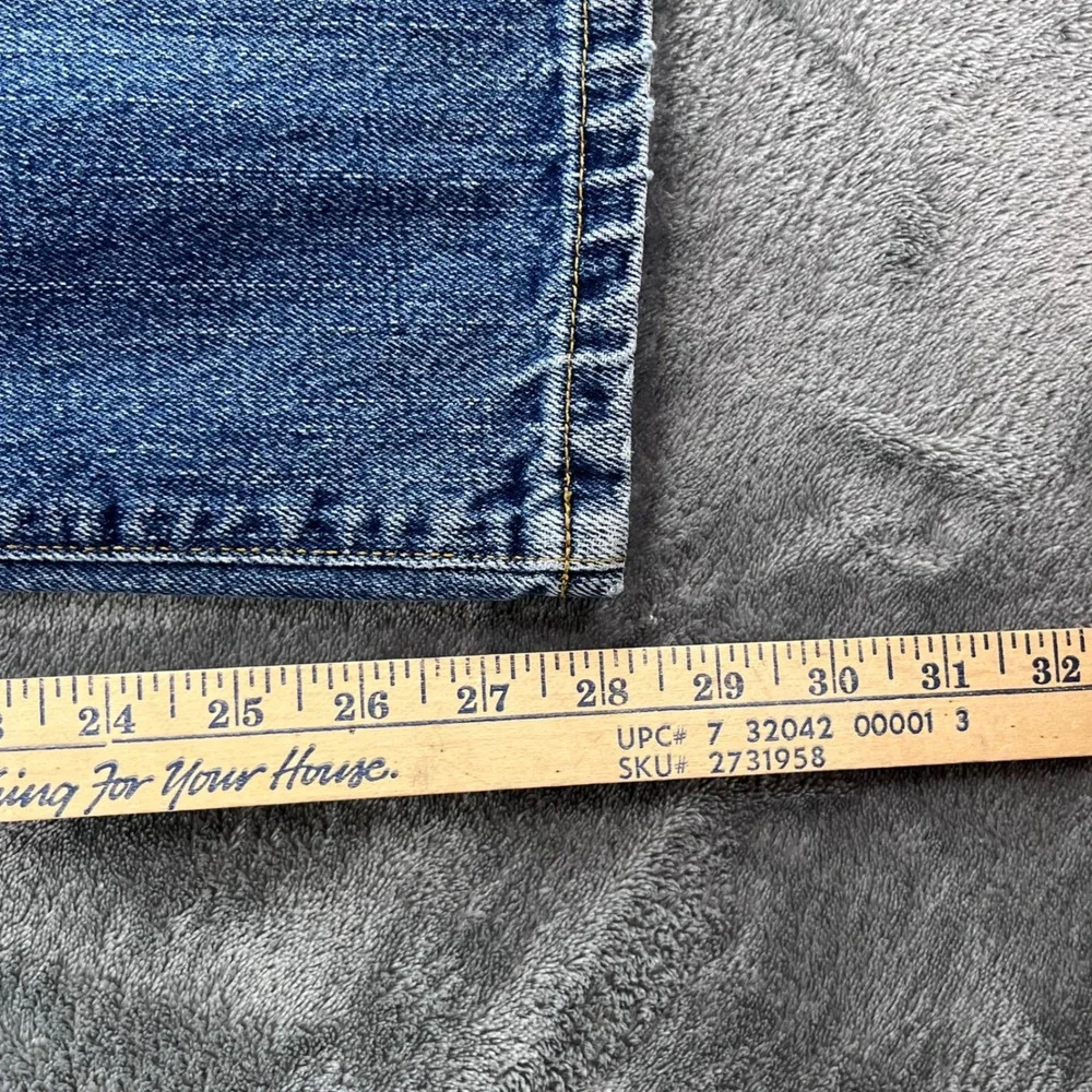 Polo Ralph Lauren Bootcut Jeans Mens 33x28 Medium Wash Distressed Denim Blue